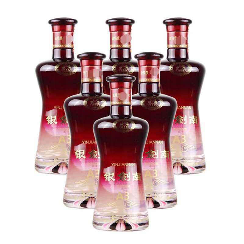 剑南春银剑南a3光瓶品鉴酒42度500ml浓香型白酒6瓶整箱(没包装)【价格