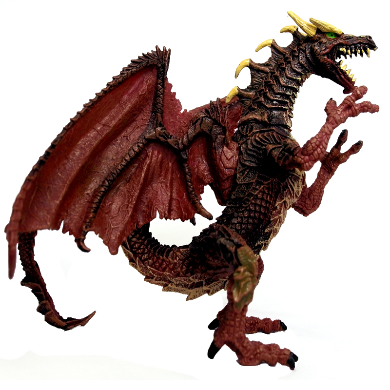 超级新品 霸王实心塑胶恐龙模型魔兽怪兽龙骑士飞龙玩具生日