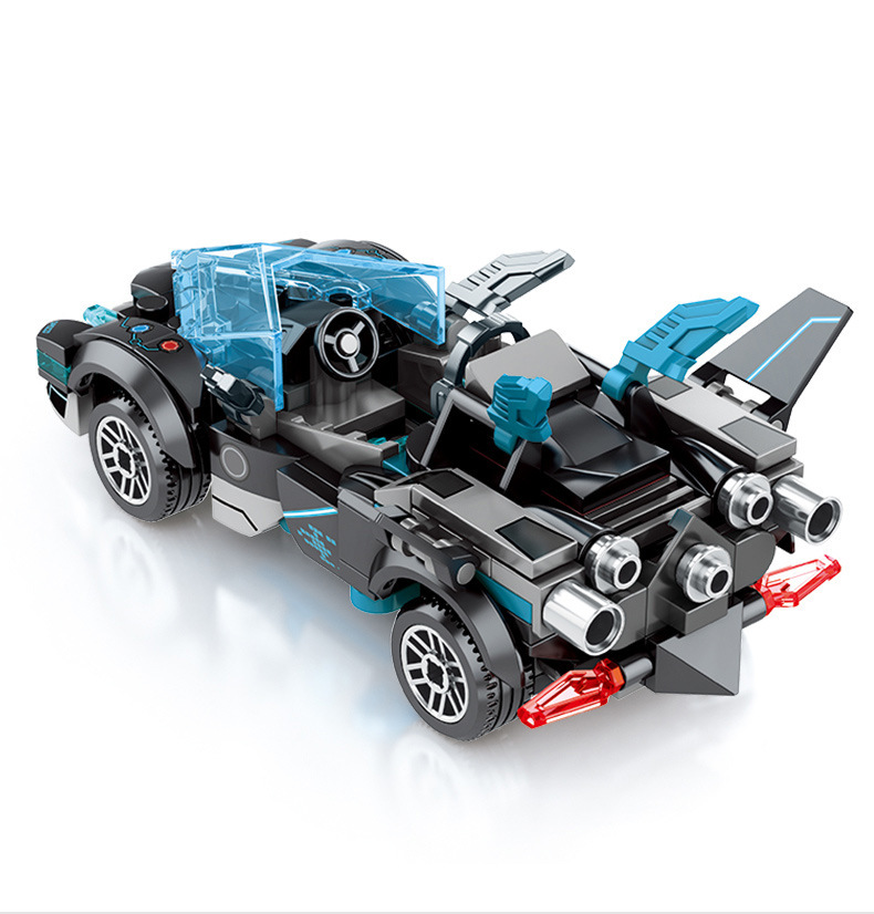 森宝名车总动员系列赛车积木儿童小颗粒拼插拼装积木玩具