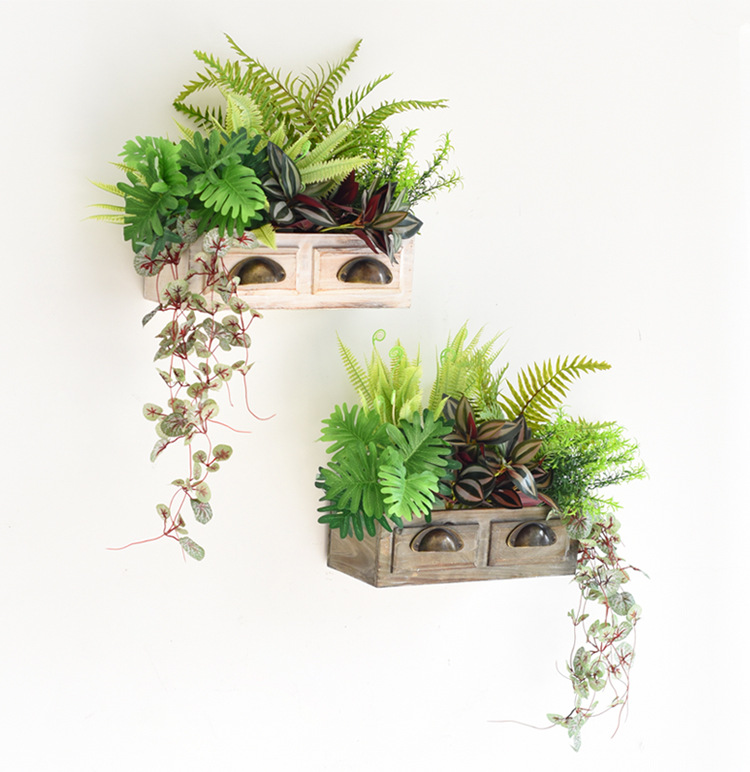 家装节 品牌直卖绿植墙面装饰品 创意壁挂绿植物墙酒店铺橱窗民宿壁饰