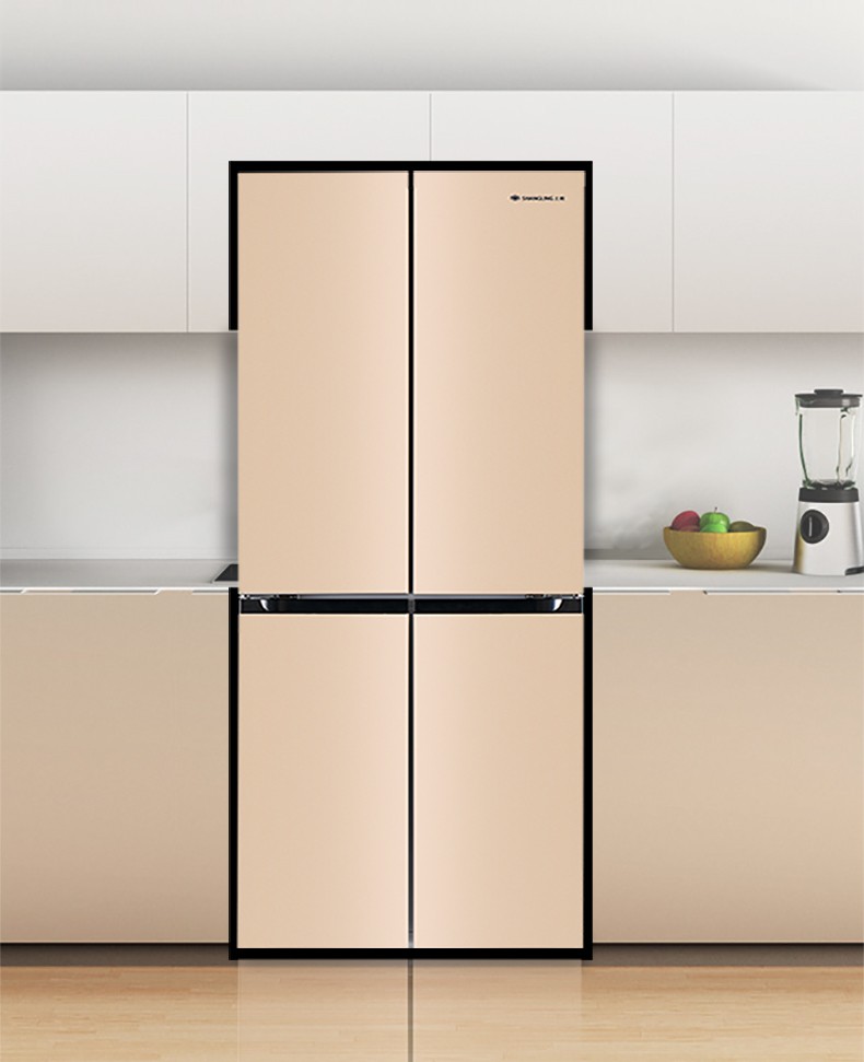 上菱401升十字四门冰箱家用大容量风冷无霜一级双变频电脑控温