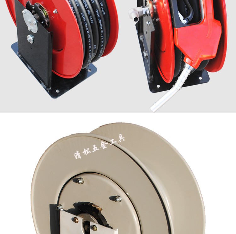 定做车载加油机油管卷盘加油机绞盘卷盘卷管器加油车油罐车车配件1寸
