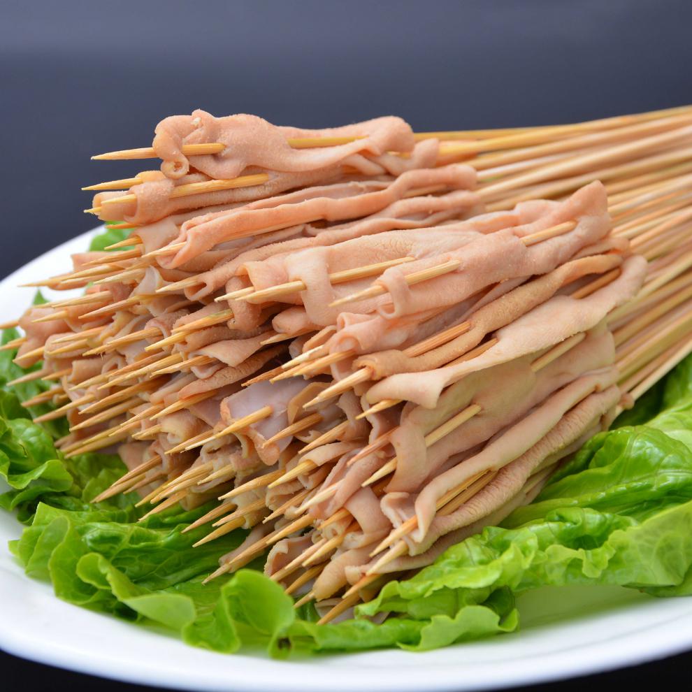 损毁包赔铁板鸭肠300串净重500g小串烧烤串新鲜串串香食材手把串生鲜