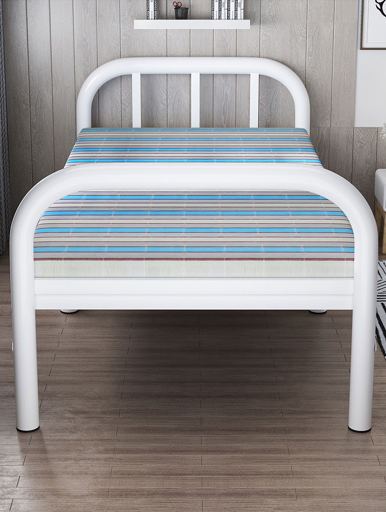 折叠床单人午休办公室午睡简易便携家用陪护租房成人双人木板铁床哇哎