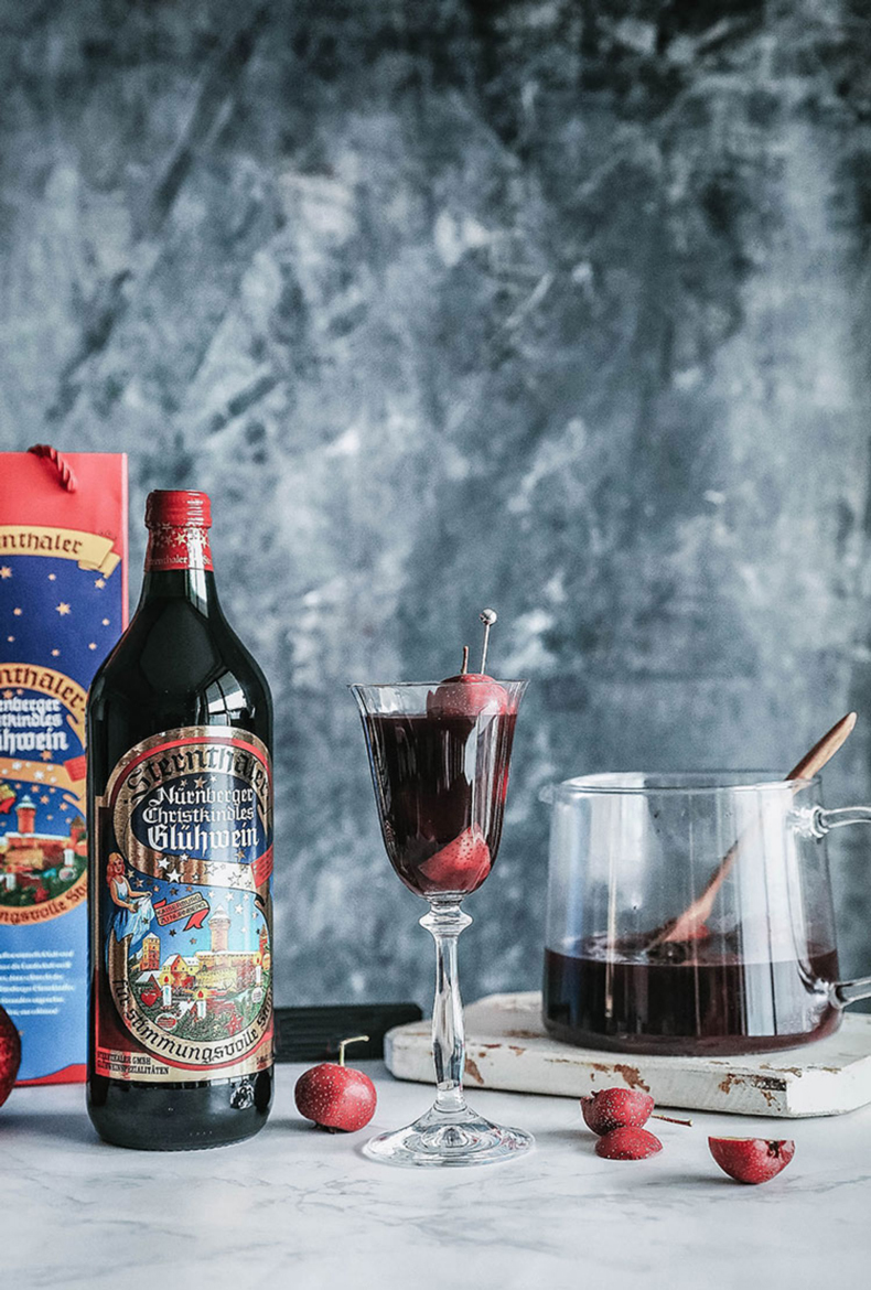 送香料包圣诞热红酒丨可以热着喝的甜红葡萄酒不酸涩晚安酒1l