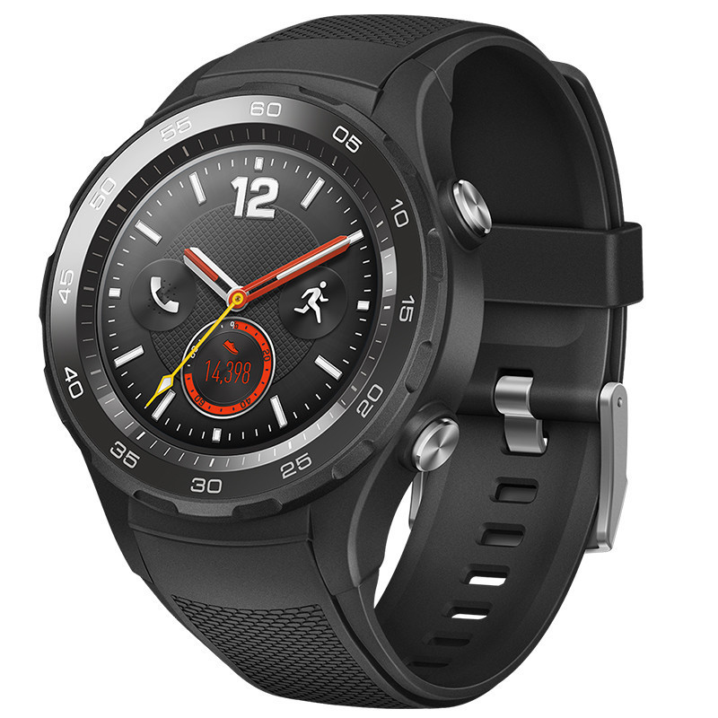华为huaweiwatch2第二代智能运动手表4g版碳晶黑