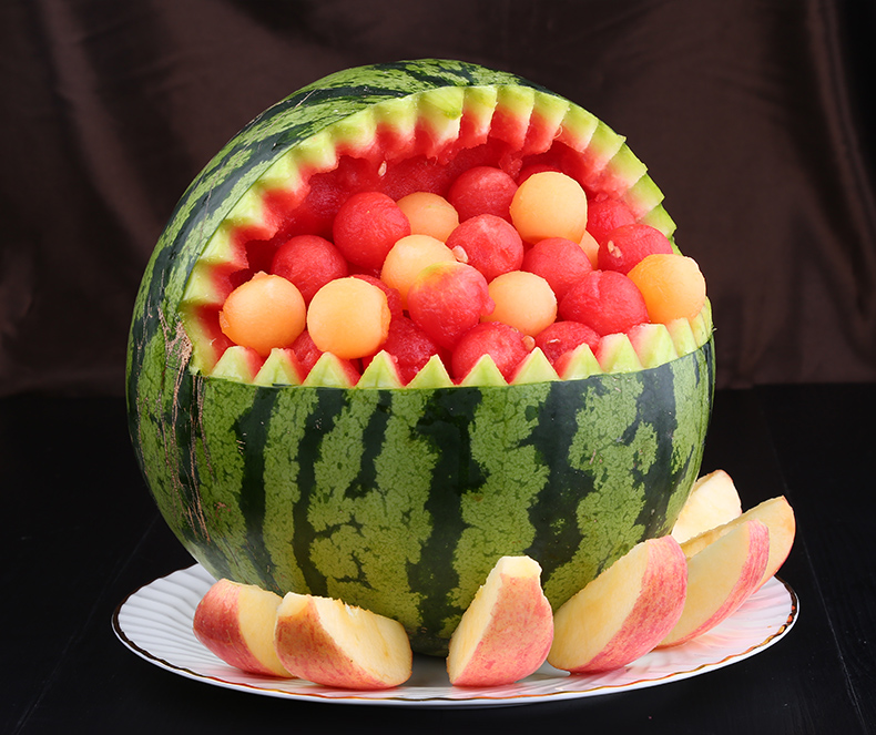 水果拼盘工具套装304不锈钢花刀西瓜挖球勺器3件套