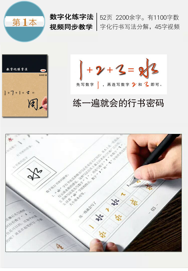 成人行書數字化行書秘籍字帖凹槽練字帖男女生行楷書速成反覆使用行書