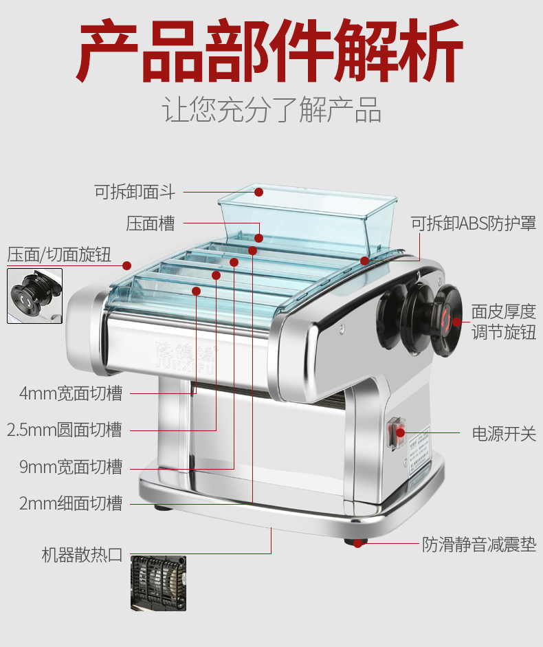 压面机切面刀维修图解图片