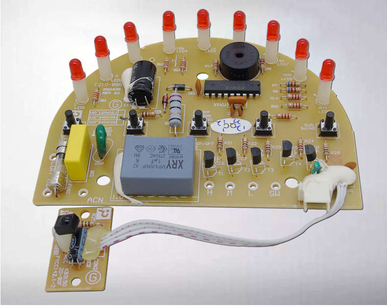 帮客材配 美的电风扇配件线路板fz10-8br1显示板 按键板 灯板 电路板