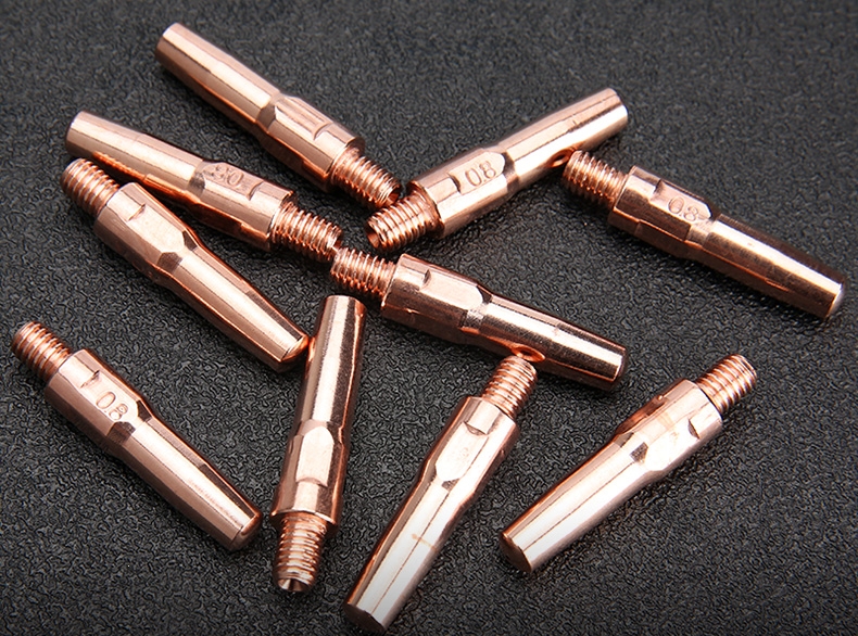 气保焊导电嘴ciaa二保焊枪导电嘴120816款导电咀焊机枪配件