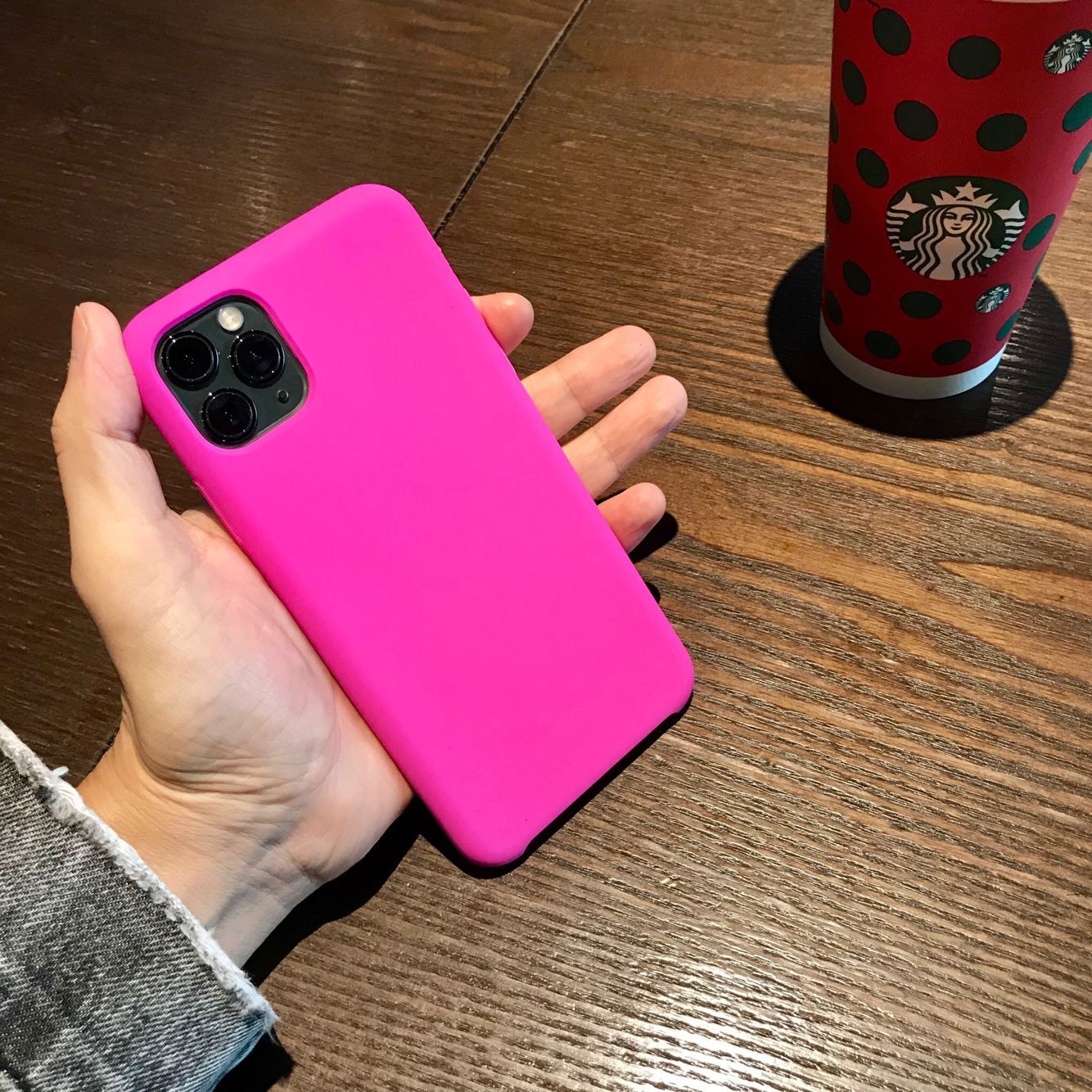 骚粉色iphone11promax手机壳女新款苹果11全包防摔软潮真智力