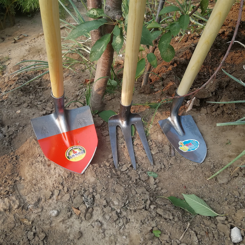 封后尖锄头松土工具种菜农具修起垄小尖镐花园菜园种地三角锄开沟锄头