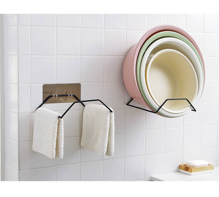 放盆架水盆宿舍面盆架挂稳固挂钩盆架子脸盆架卫生间壁挂神器墙壁
