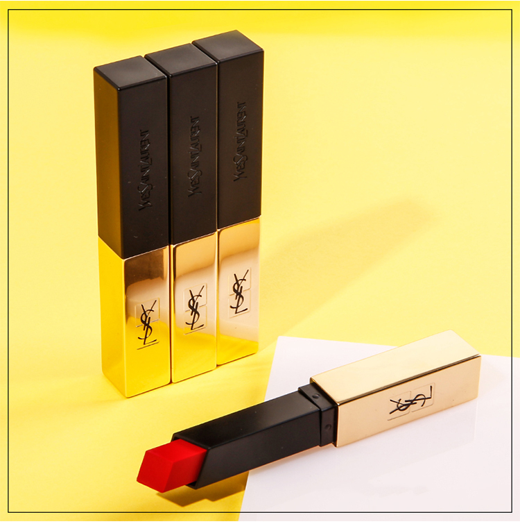 ysl圣罗兰小金条13细管番茄色哑光口红211809230122g13号新色草莓红
