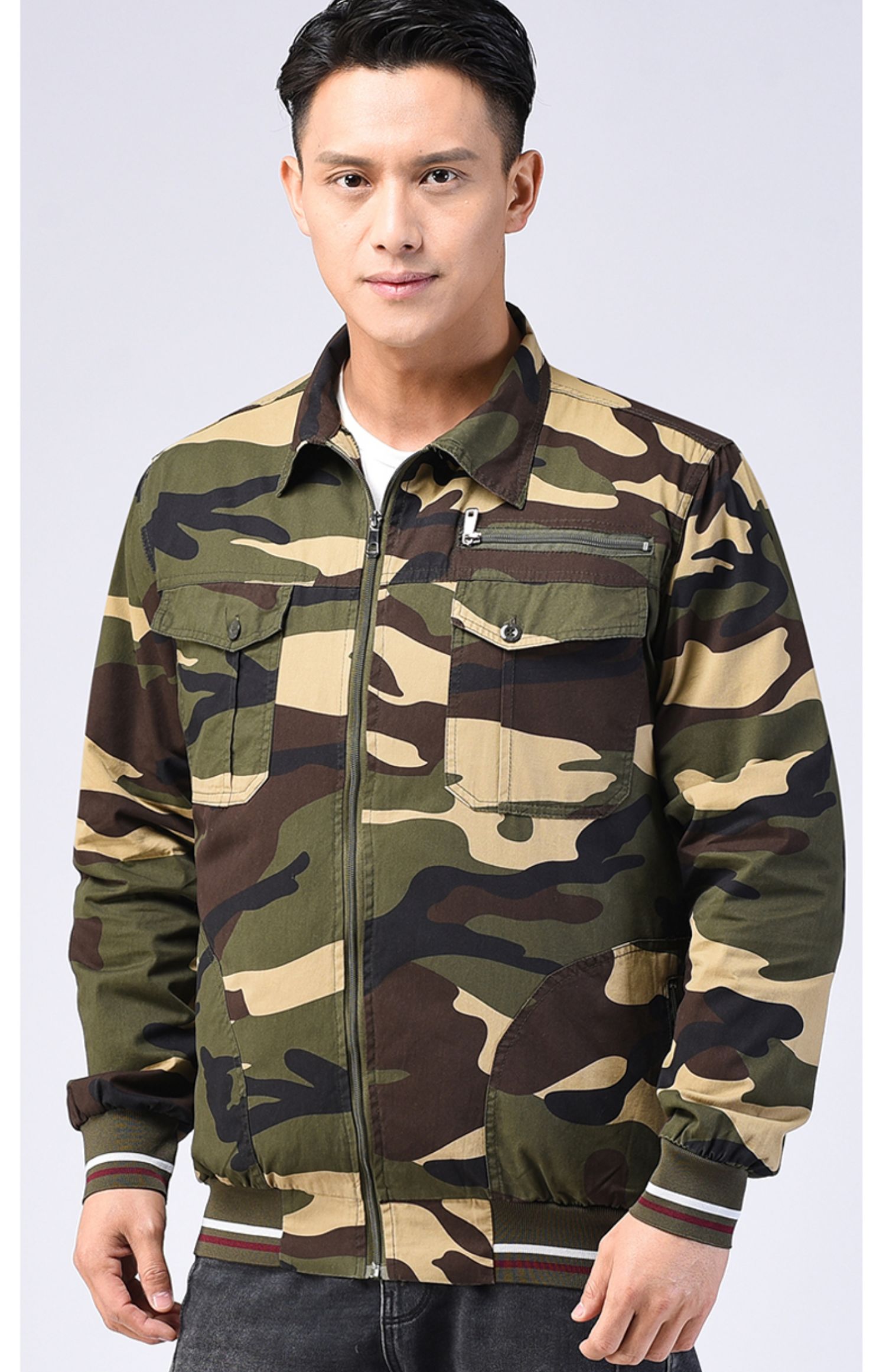 【鸿尊(hongzun)男士套装】 hongzun夏季降温空调服带风扇衣服高温