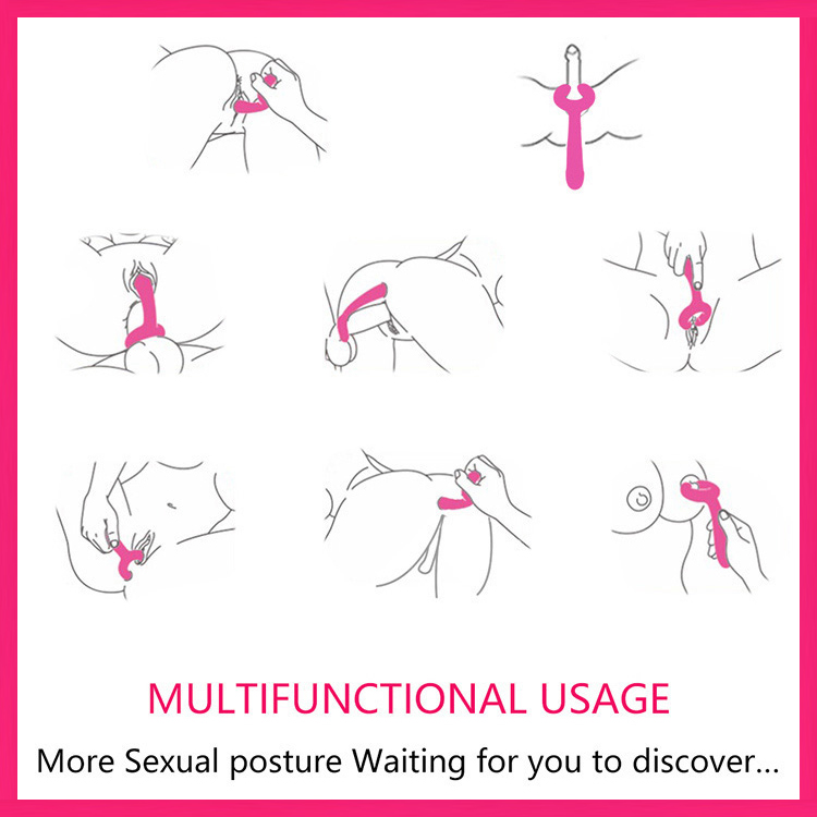 成人情趣玩具女用健慰震动棒三叉u型棒充电式外贸款8