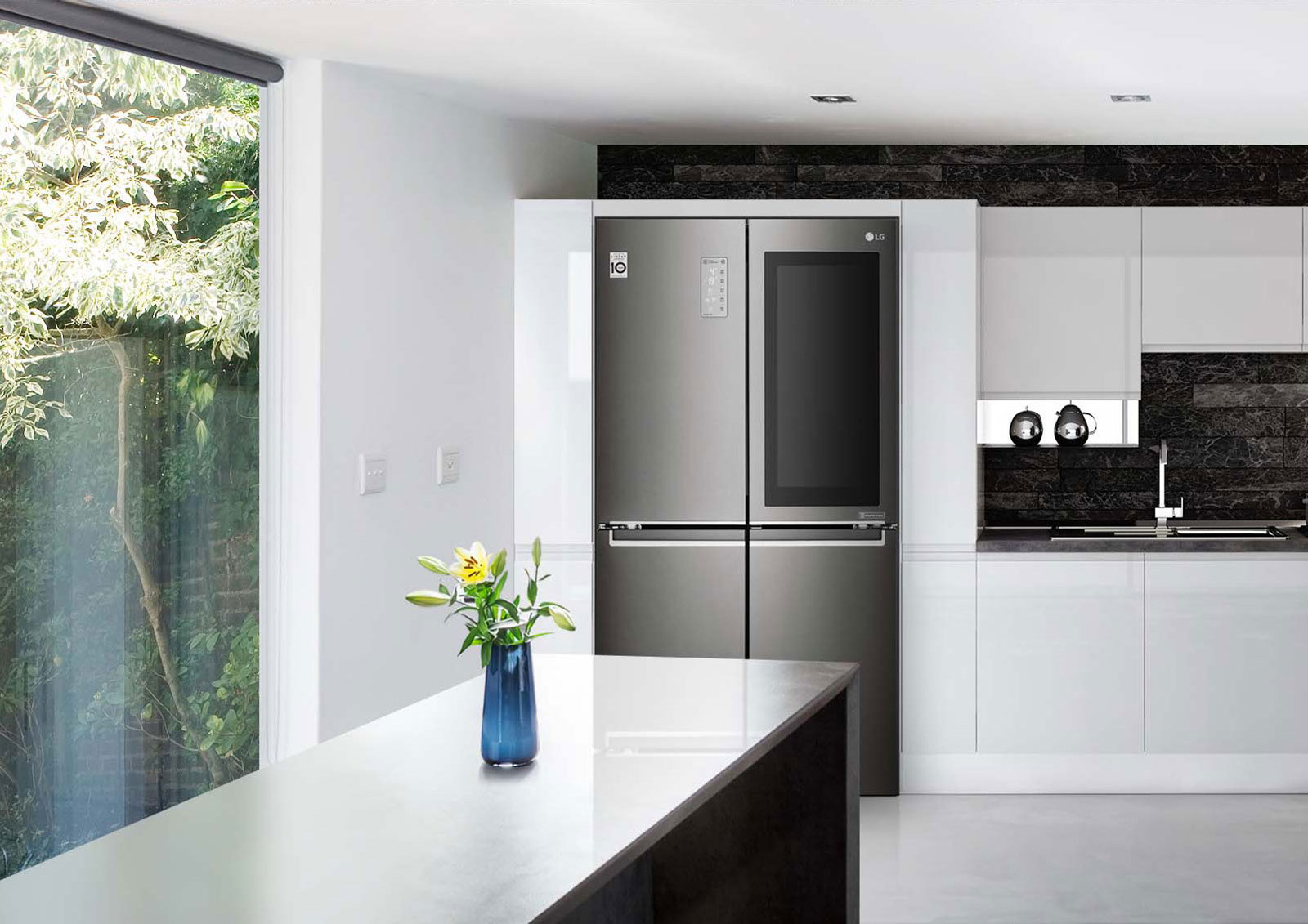 lgf680sb77b671升大容量门中门透视窗变频十字多门冰箱速冻净化系统