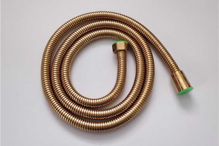 藤印象15米高温淋浴花洒水管加密不锈钢金色玫瑰金喷头软管黑色