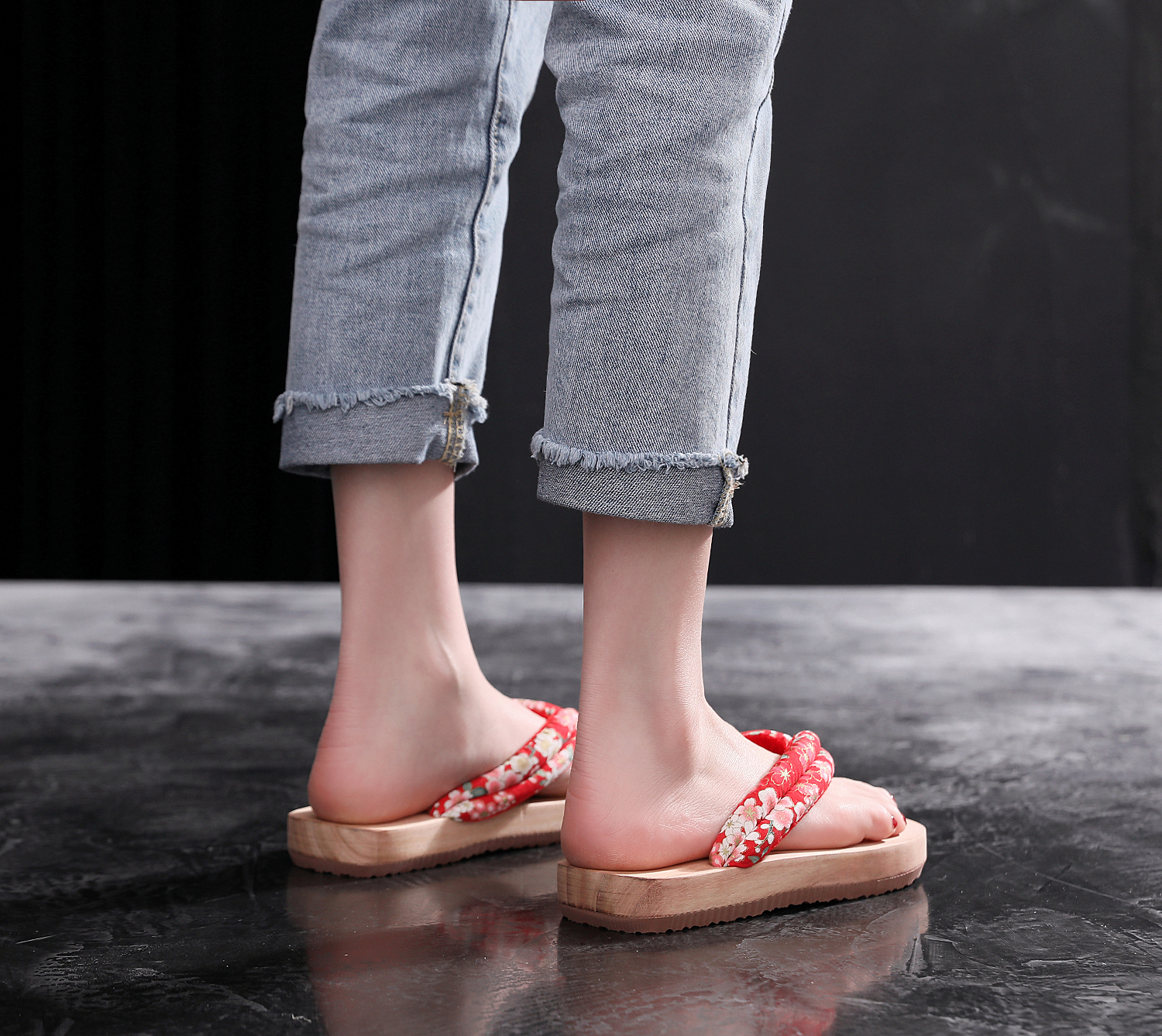 木屐人字拖女夏时尚居家拖鞋防滑浴室夹脚木鞋情侣凉原木白鱼23cm3536