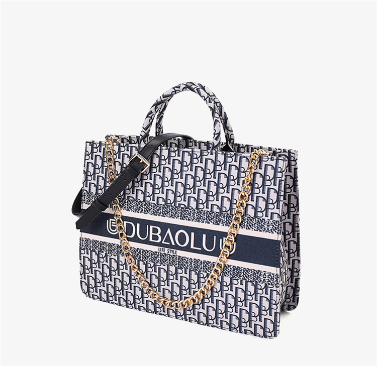 dubaolu都宝路新款潮流撞色logo大容量手提包女包单肩包斜挎包