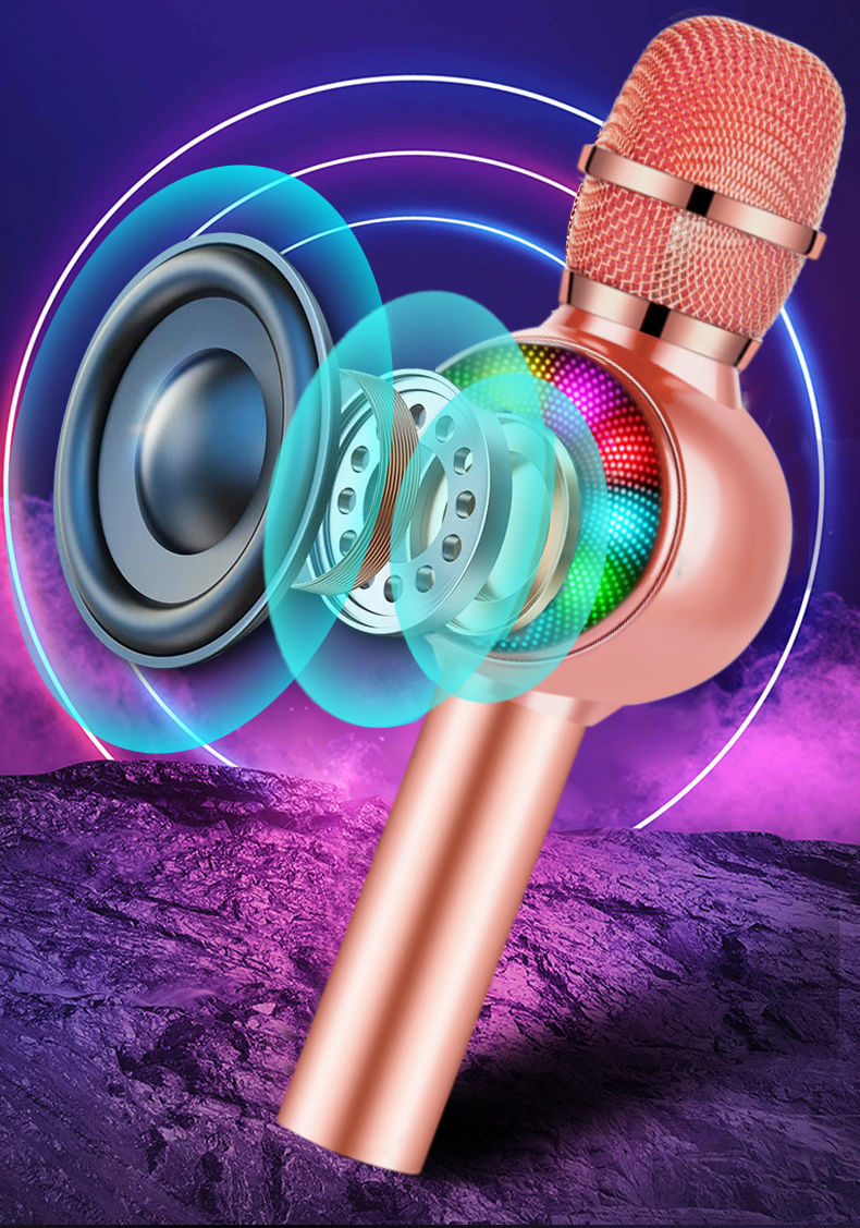 《南极人k歌话筒音响蓝牙全民k歌手机无线麦克风家用家庭ktv套装 低能