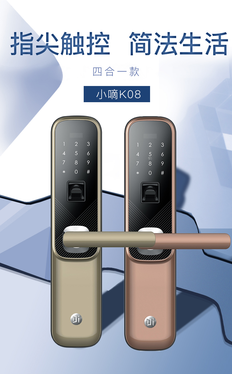 德施曼(dessmann)智能门锁 [预售]德施曼指纹锁密码锁全自动智能锁q5p