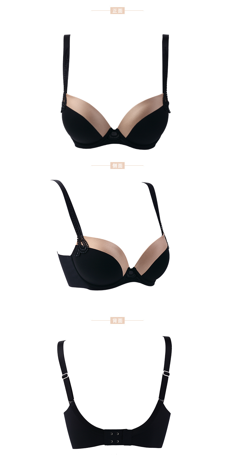 comfit女士薄款无痕内衣光面聚拢大码大杯文胸cb0667cb0668
