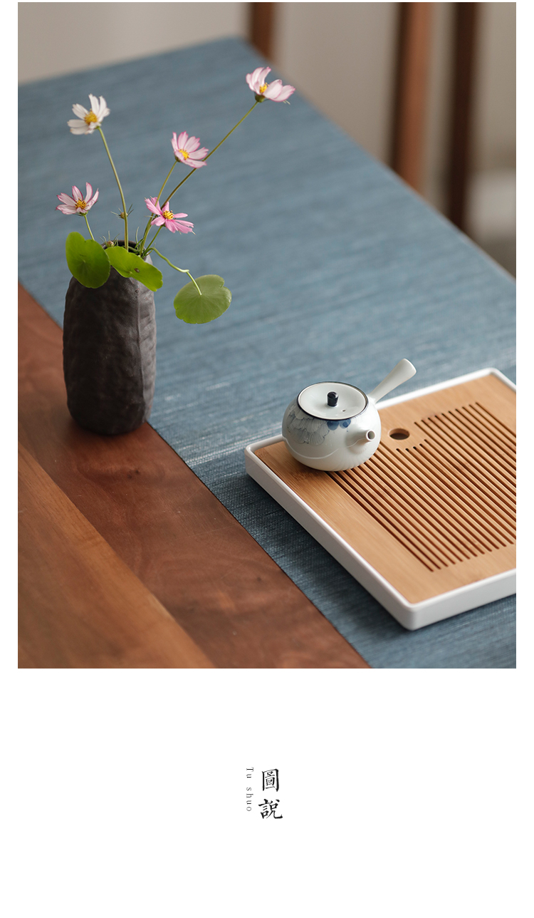 三维工匠古朴干花花瓶粗陶小号复古陶瓷中式禅意花器客厅摆件创意水培