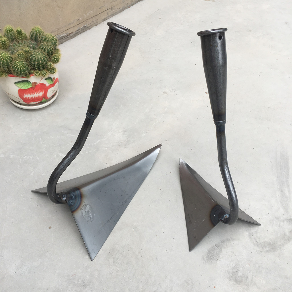 jingping开沟神器锰钢起垄培土锄头全钢三角犁土豆红薯锄种菜锄三角锄