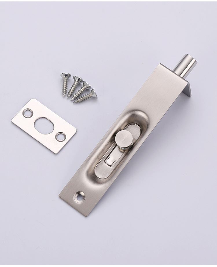 推拉门防盗门天地插销不锈钢4/6/8防火防盗暗装隐形插销厂家货源 敬平