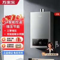 万家乐燃气热水器 [智尚E9]5A一级恒温增容热水器13L家用节能变频抗风防冻智控