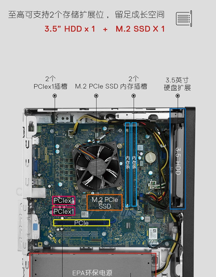 戴尔dell成就3881r15n9r商用台式主机定制款i71070016g256g1t含27英寸