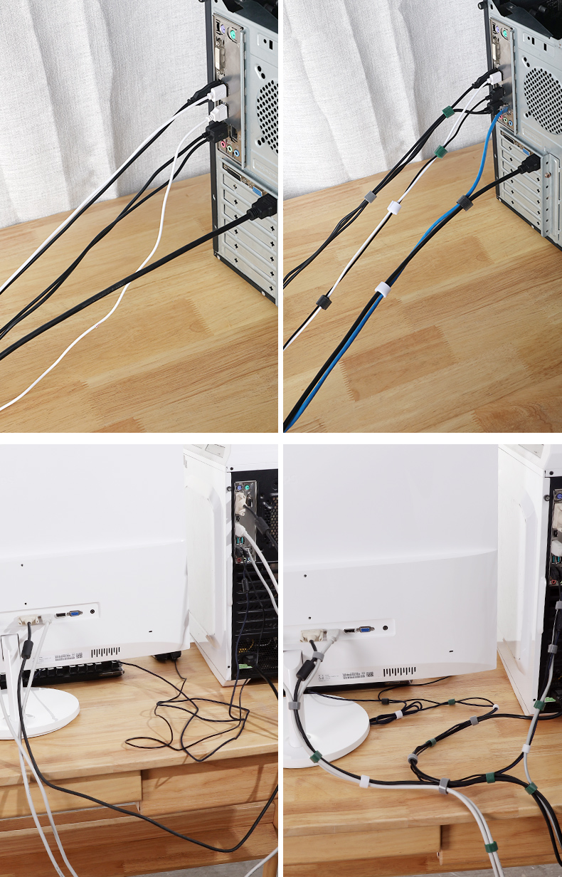 5米长电脑扎线带数据线理线收纳整理电线扎带理线带绕线器束线带 jing