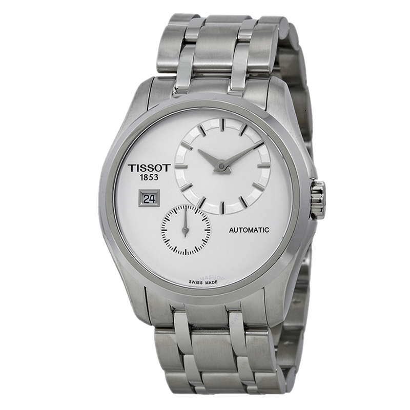 苏宁国际 天梭(tissot)男士手表 魅时系列日历时尚商务休闲自动机械表