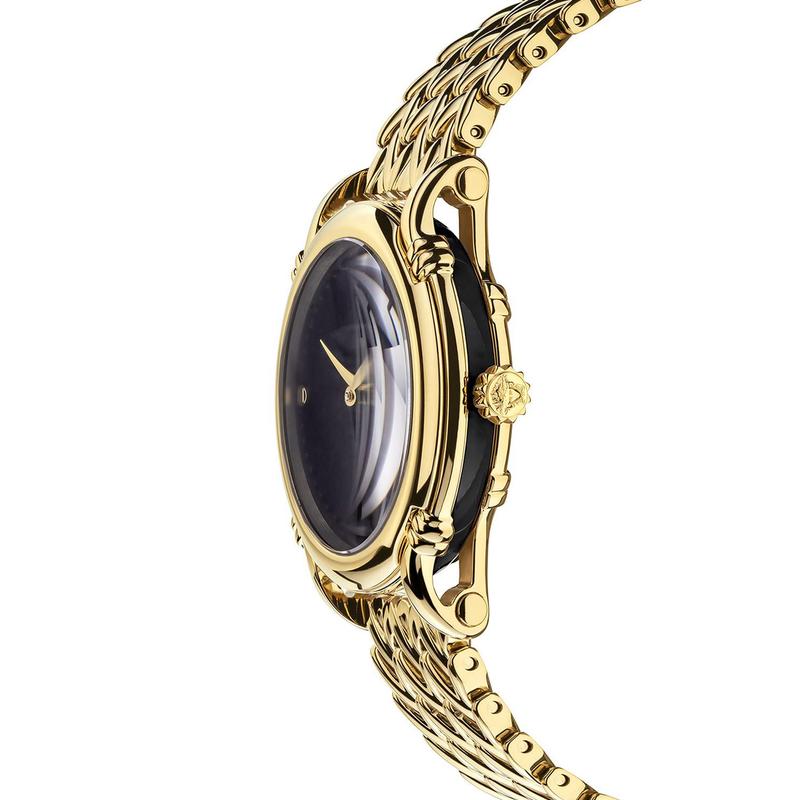 范思哲versace女表瑞士手表金色不锈钢手链石英女士手表vepn0062034mm