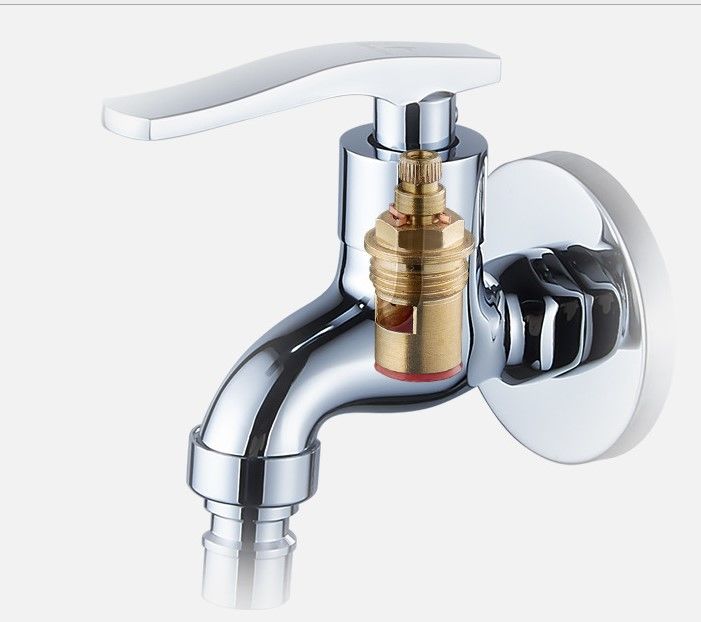 工地塑料水龙头冷热水嘴4分6分家庭洗衣机水龙头单冷龙头工程批