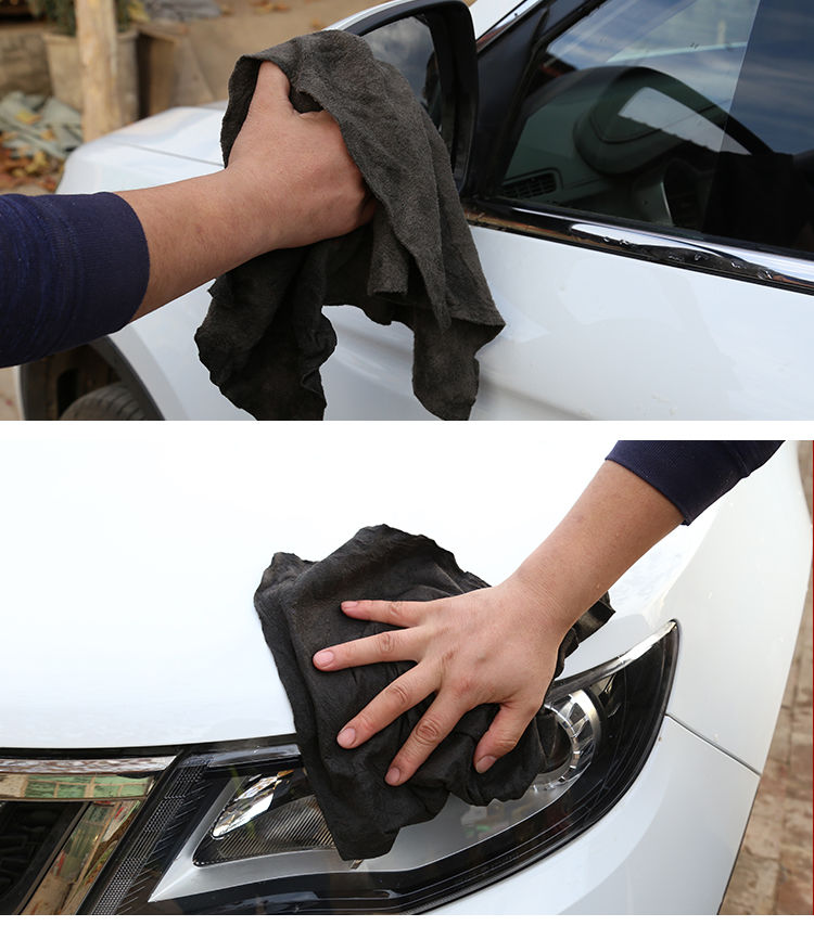 魔力布黑色洗车巾擦车巾南韩巾南韩布加厚吸水毛巾抹布擦玻璃巾黑色
