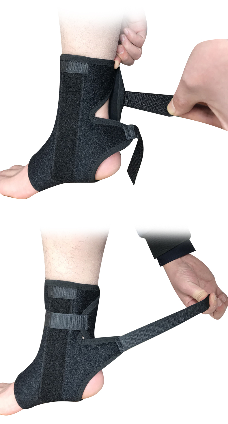 扭伤护具韧带术后绑带康复护脚踝 左脚护踝(a前开式)钢条 弧度条(2用)