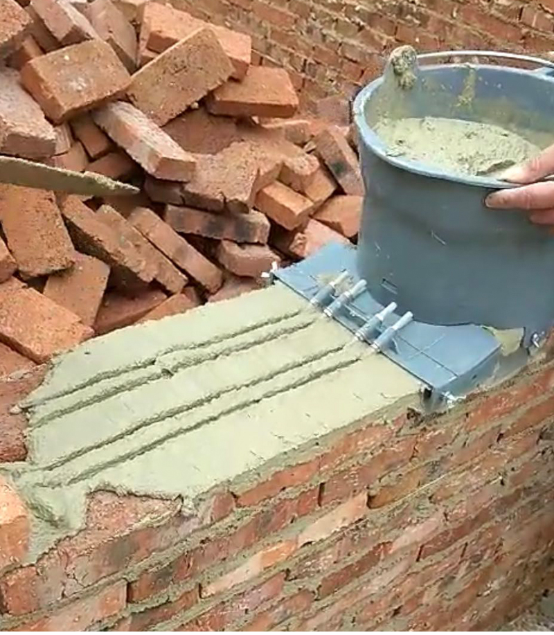 铺浆桶抹浆器灰桶水泥桶砌砖刀灰刀砌筑轻质砖加气块建筑五金工具深