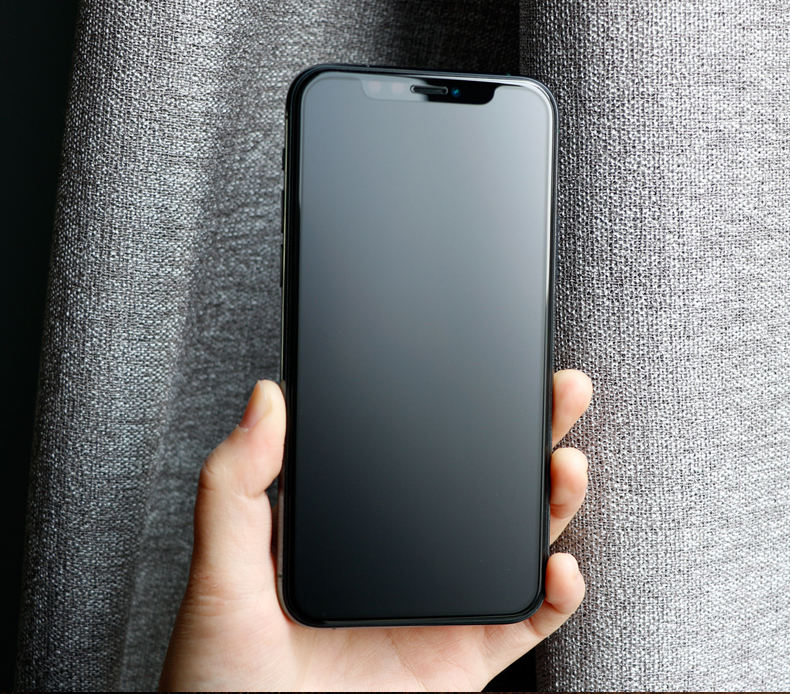 11 pro max全包曲面磨砂钢化膜xs手游贴膜xr防指纹手机屏幕保护膜x