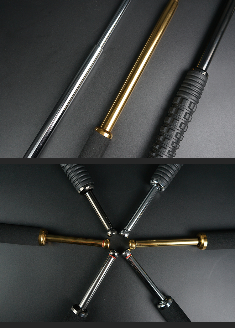 甩棍女子防身武器男士打架用品伸缩棍子神器三节摔棍实心甩棒甩辊