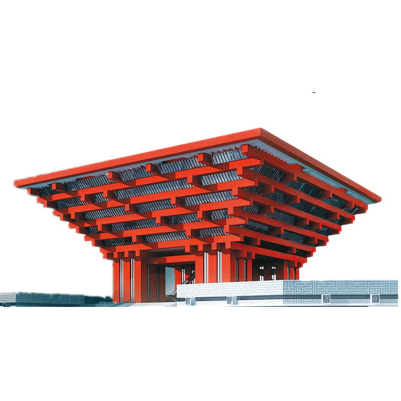 中国馆建筑模型diy拼装木质拼装手工课3d拼图上海世博会 原套材