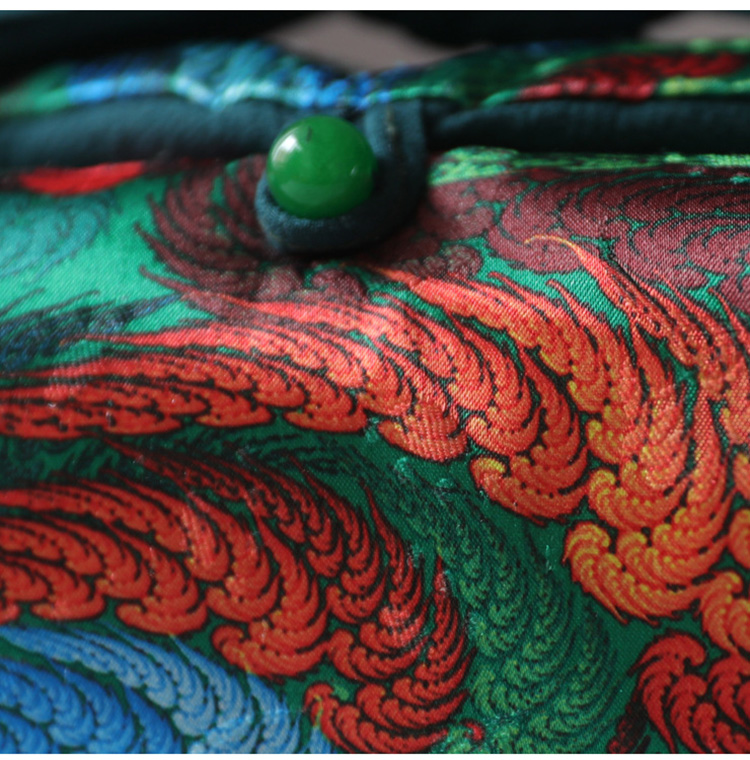 美帮汇云锦丝绸麻布茶具收纳袋一壶四杯公杯茶壶茶杯袋茶具收纳旅行包