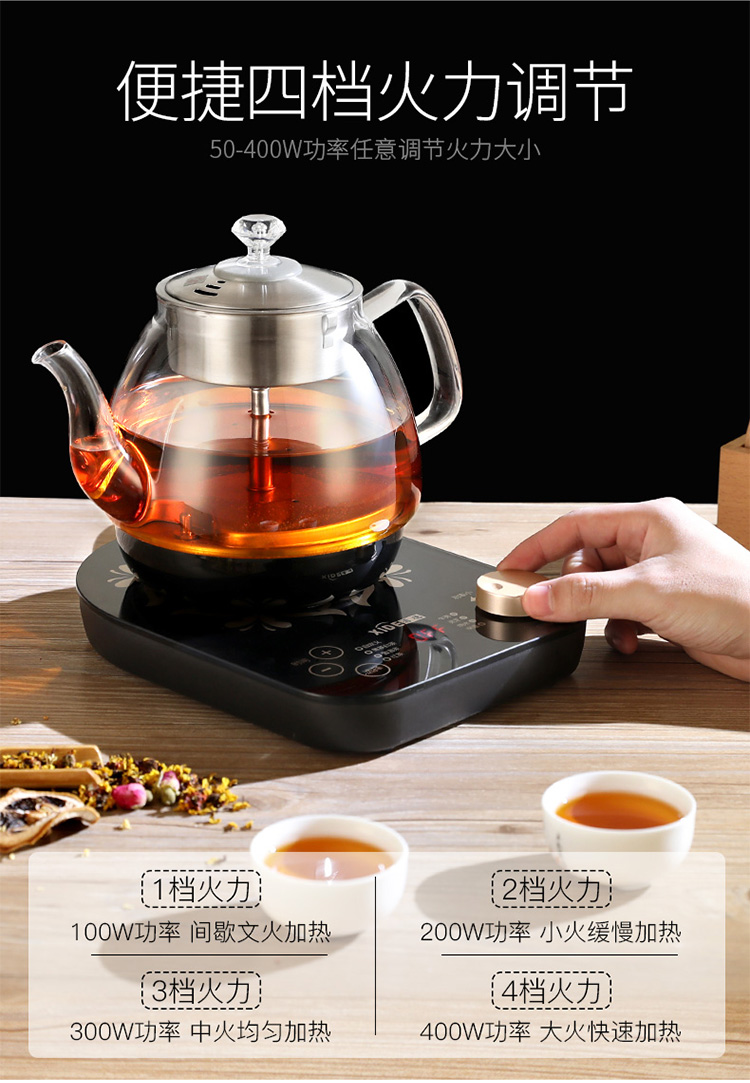 黑茶煮茶器全自动蒸汽安化专用家用小型办公室喷淋式蒸茶器煮茶壶睿智
