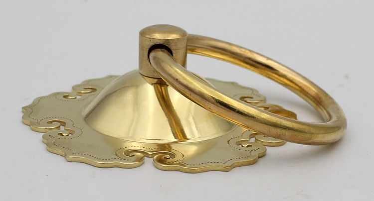 定做中式仿古纯铜大门拉环门环经典复古门钹如意拉手门把手圆环拉手