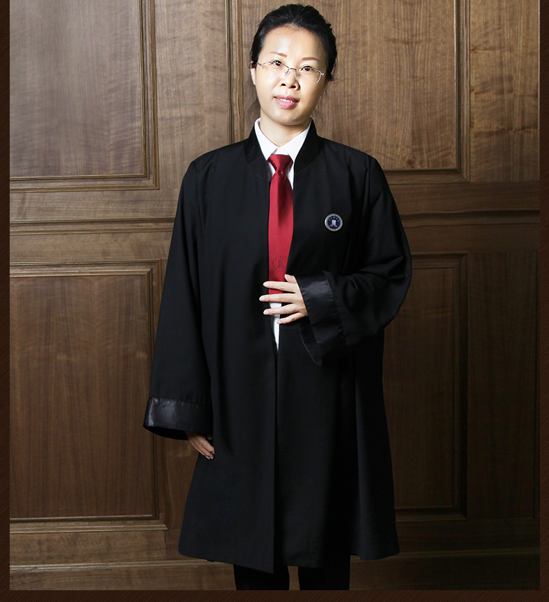 律师袍女装男装职业装律师出庭工作服装标准律协制服徽章领带套装墨斗