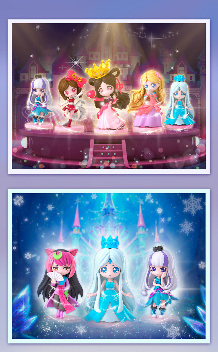 叶罗丽盲盒精灵梦迷你整盒全套冰灵公主娃娃白光莹玩偶