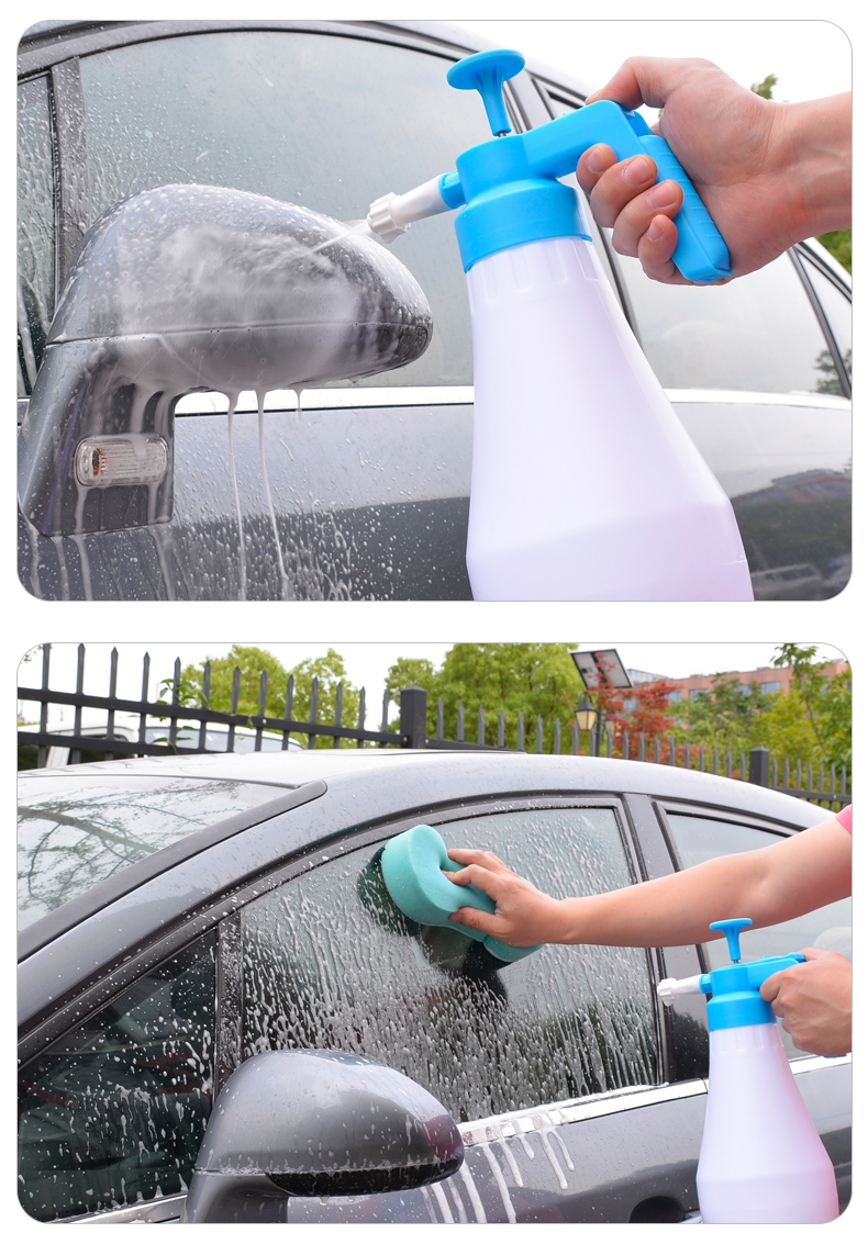 洗车泡沫喷壶手动气压式扇形高压雪花汽车家用大容量泡沫壶工具