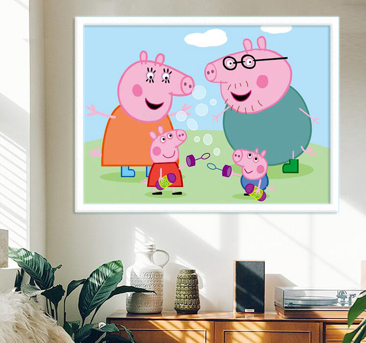 封后(fenghou)十字绣 封后新款儿童卡通可爱钻石画2019满钻点钻十字绣